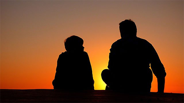 Pictured: a father and child in silhouette against the sunset, exuding the warm instructive vibe I'm going for with this advice. Image credit: https://pixabay.com/photos/silhouettes-father-and-son-sunset-1082129/